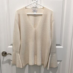 Nordstrom Signature Cashmere Bell Sleeve Sweater